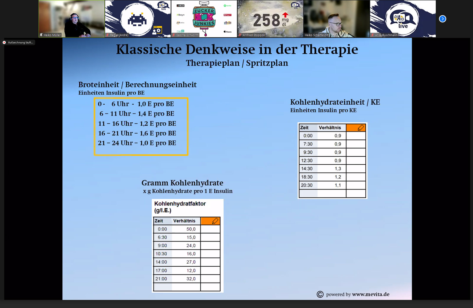 Ein Screenshot aus der Konferenz