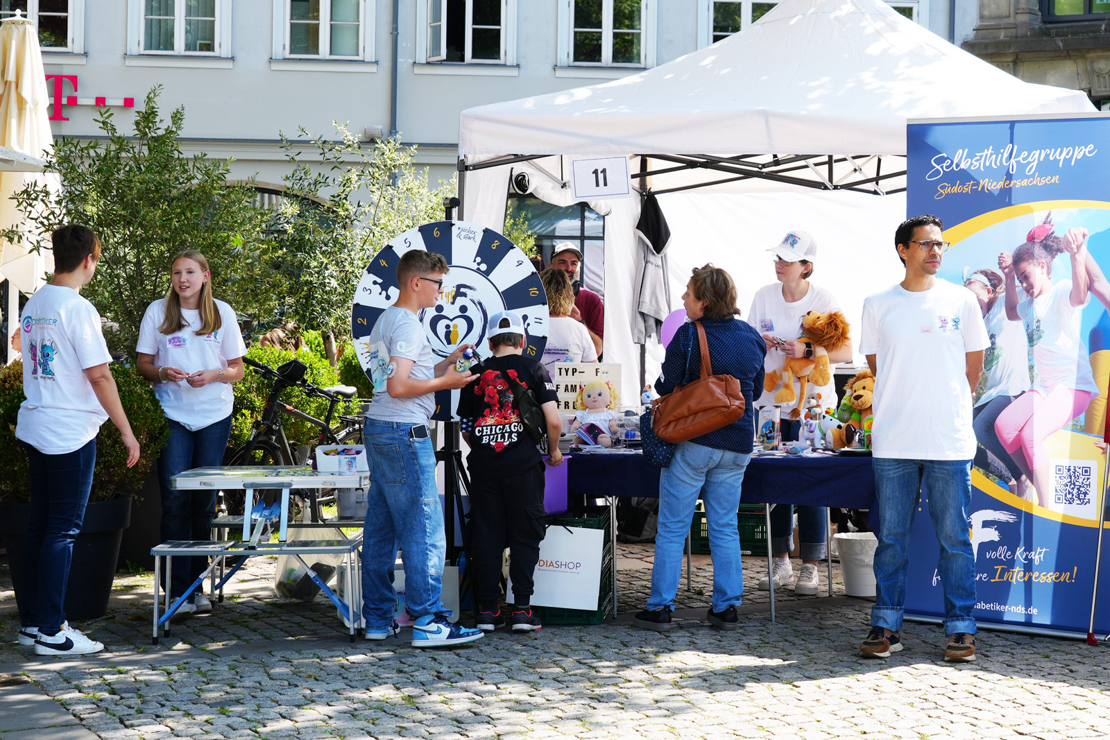 Auftakt am Infostand
