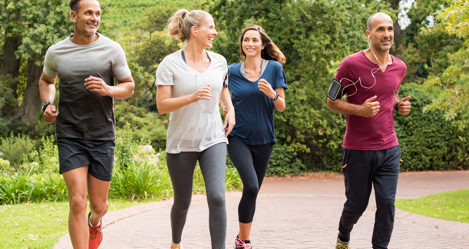 Menschen beim Joggen